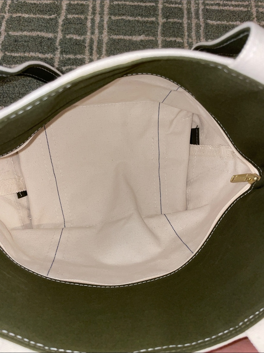 LLBean medium olive tote - Picture 3 of 3